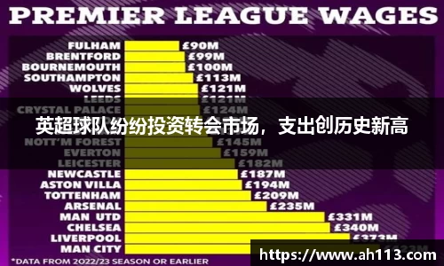 英超球队纷纷投资转会市场，支出创历史新高